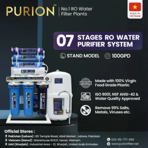 Purion 7 Stage RO Plant with Stand | Made in Vietnam | Best RO Plant in Pakistan